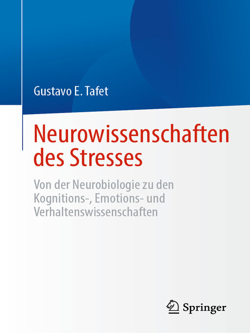 Title details for Neurowissenschaften des Stresses by Gustavo E. Tafet - Available